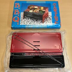 折りたたみ式小型バーベキューコンロ（未使用品）の画像