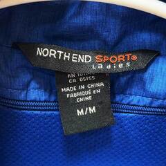 NORTH END SPORT University of Victoria ビクトリア大学 裏メッシュ ナイロンジャケット M ブルー メンズの画像