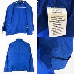 NORTH END SPORT University of Victoria ビクトリア大学 裏メッシュ ナイロンジャケット M ブルー メンズの画像