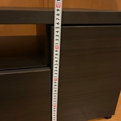 ［期間限定]日本製・テレビボード／ダークグレー 幅160cmの画像