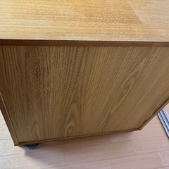 無印良品　オーク突板　キャビネットの画像