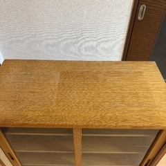 無印良品　オーク突板　キャビネットの画像