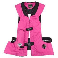 ヒットエアー エアバッグ ベスト プロテクター 2XL-4XL ピンク hit-air 乗馬 馬術 おまけ プロテクターの画像