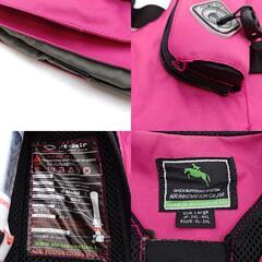 ヒットエアー エアバッグ ベスト プロテクター 2XL-4XL ピンク hit-air 乗馬 馬術 おまけ プロテクターの画像