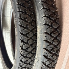 スーパーカブ70 スタッドレス、スパイクタイヤ付きの画像