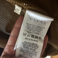 gucciスエードジャケット　ブラウン　茶系　イタリア製 44 SM相当の画像