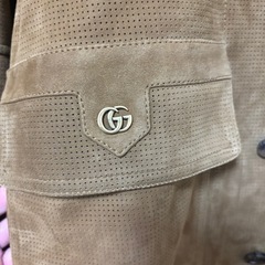 gucciスエードジャケット　ブラウン　茶系　イタリア製 44 SM相当の画像