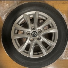 マツダアクセラ純正ホイール6.5J +50 タイヤ205/60/16 4本の画像