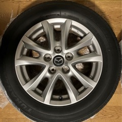 マツダアクセラ純正ホイール6.5J +50 タイヤ205/60/16 4本の画像