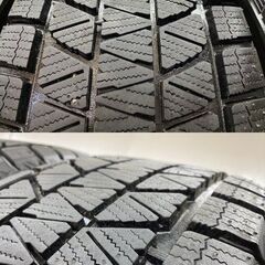 タイヤ走行短め【BS DM-V3 265/60R18】スタッドレス【EUROBAHN 18インチ 7.5J5HPCD130+43】21年 ベンツ純正キャップ Gクラス等　(STF043MY)の画像