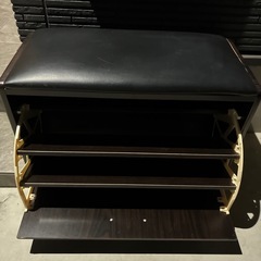 収納付きベンチ／靴箱ベンチ（マリモ商事製） の画像