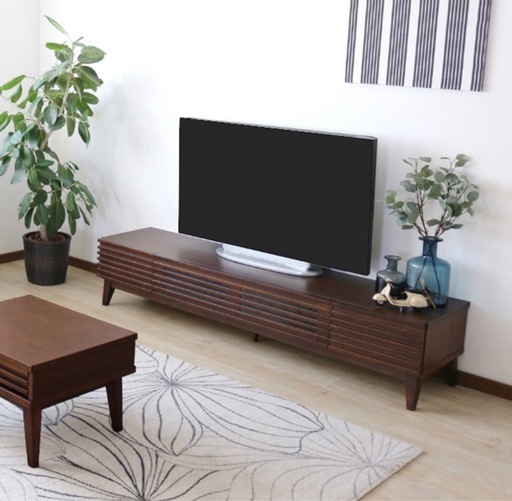 東京インテリア　ダークブラウンシルビアテレビ台