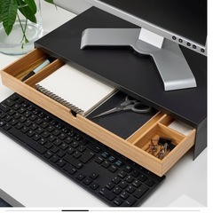 モニタースタンド　IKEA エロヴェン　トースターラック　ブラック　の画像