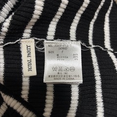 ROYAL PARTY ストライプ Vネック 七分袖ワンピースの画像