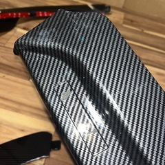 未使用品 MercedesBenz メルセデスベンツ Cクラス W205用 フロントリップスポイラー フロントアンダースポイラー ABS カーボン調 3分割 W205 S205 C205 A205 後期 AMGラインの画像