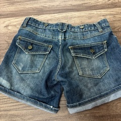 AFRICA TARO JEANS デニムショートパンツ　Lの画像