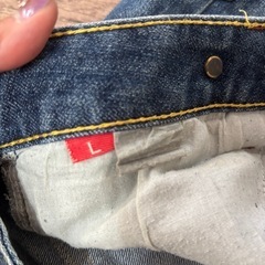 AFRICA TARO JEANS デニムショートパンツ　Lの画像