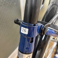 自転車　26インチ　青　SHIMANO6段変則ギアの画像