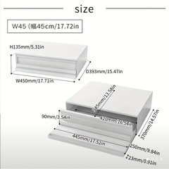 ジャンク品・レンジ下収納（引き出し問題なし、トレイが固い）の画像