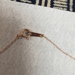 【最終値下】ピンクゴールドネックレス　ダイヤ0.13ctの画像