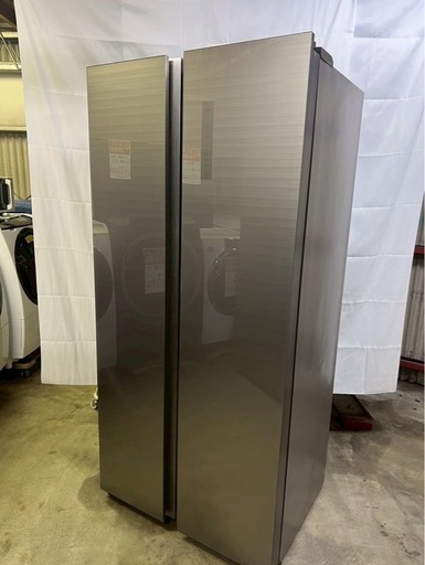 【成約済み】AQUA 2ドア冷蔵庫 AQR-SBS45H 2019年製 449L 観音開き