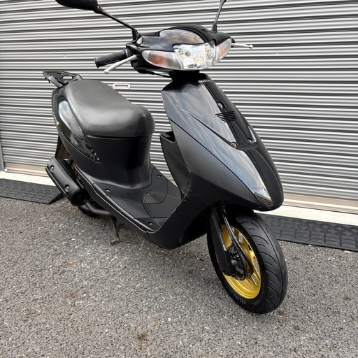 4320.高馬力2スト　レッツII バッテリー新品、金ホイール　千葉県柏市　即日配送、自走引き取りも可能