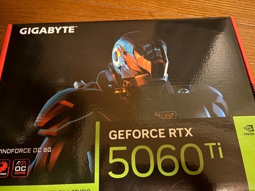 PCパーツ GIGABYTE GEFORCE RTX5060Ti 8gb