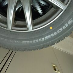 185　65　15　スタッドレスタイヤ　アルミ付　2024　フリード等に。　185/65/15　185-65-15　4本セット　バリ山の画像