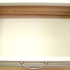 美品　おしゃれ　幅550×奥行350×高さ884 アート50 日本製 キャビネット ホワイト 白の画像