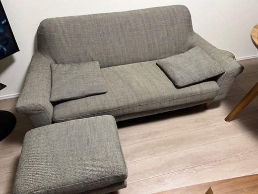 【値下げしました！】unicoウニコ　ソファ（オットマン付）