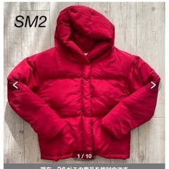 samansa mos2 blue L size 極厚ダウン　美品の画像