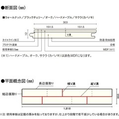 フローリング ウッドワン　FKP207D-Bコンビットグラードプラス152 ウォールナットの画像