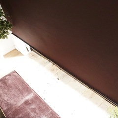 ロールスクリーン　ダークブラウン　幅60cm 高さ210cmの画像