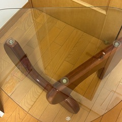 ローテーブル　ガラス　韓国風の画像