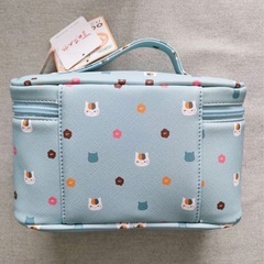 夏目友人帳 バニティポーチ みずいろ水色 新品みしよ未使用の画像