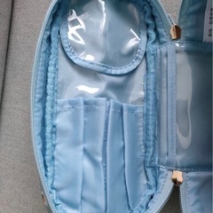 夏目友人帳 バニティポーチ みずいろ水色 新品みしよ未使用の画像