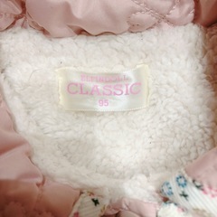 女の子95 冬アウターピンクの画像