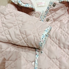 女の子95 冬アウターピンクの画像
