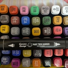 未使用！ペイントツインマーカー60pセットの画像