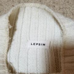 〈LEPSIM〉ざっくりボーダーニット〈サイズF〉の画像