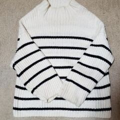 〈LEPSIM〉ざっくりボーダーニット〈サイズF〉の画像