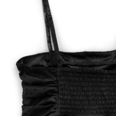 グレイルドット柄シアーチュールキャミビスチェ　　　の画像