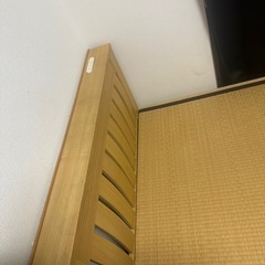 シングルベッドフレーム　コンセント付きの画像