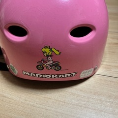 【50〜54cm】マリオカート 子ども用ヘルメット ピーチ姫　マリオの画像
