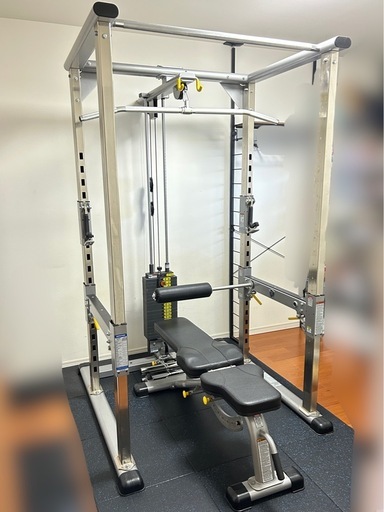 極美品 TUFFSTUFF　タフスタッフ パワーラックCPR-265 ラットプルオプション アジャスタブルベンチ付き