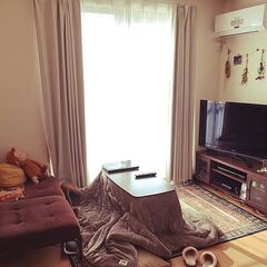 ニトリ　カーテン/ 幅100cm×丈210cm ノーブル3 ベージュ                  の画像