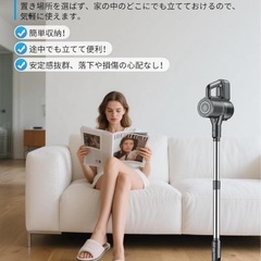 ⭐️水拭きも同時にできる⭐️コードレス掃除機／サイクロン／HEPA多重濾過／軽量⭐️新品未開封の画像