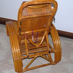 無料配達します🚚美品💖ラタン💖リクライニングチェア💖籐💖の画像