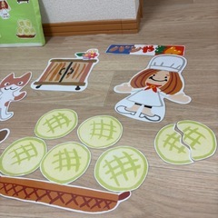 保育　パネルシアター　5つのメロンパンの画像