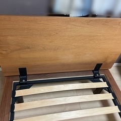 無印良品 シングルベット　ウォールナットの画像